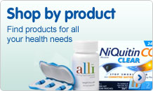Shop by product: Find products for all your health needs